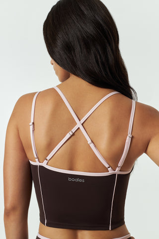 Floret Bra Tank in Espresso