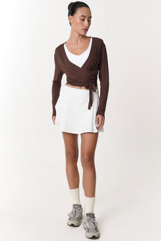 Sierra Wrap Top in Espresso