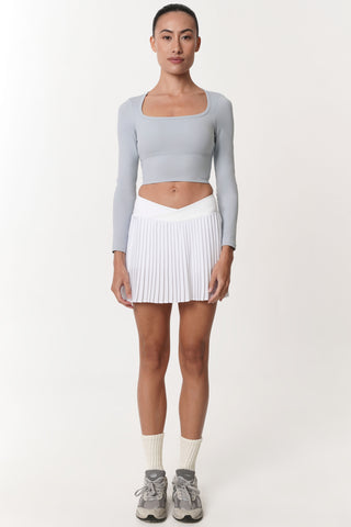 Restore Long Sleeve Bra Top in Baby Blue (XS LEFT)