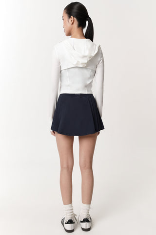 Lightweight Cropped Jacket in White