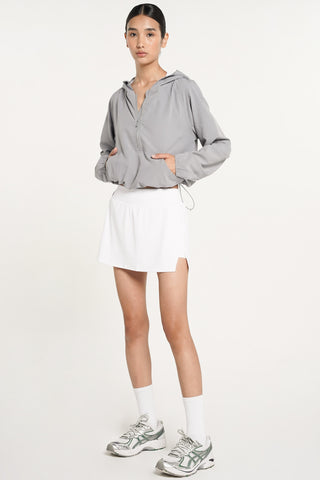 Supreme Half-Zip Hoodie in Grey