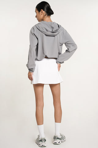 Supreme Half-Zip Hoodie in Grey