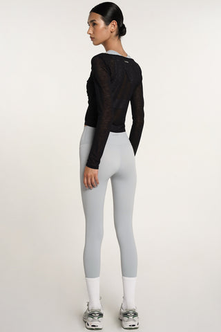 Knot Long Sleeve Top in Black