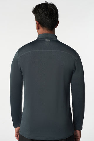 Pound Long Sleeve Top In Dark Grey