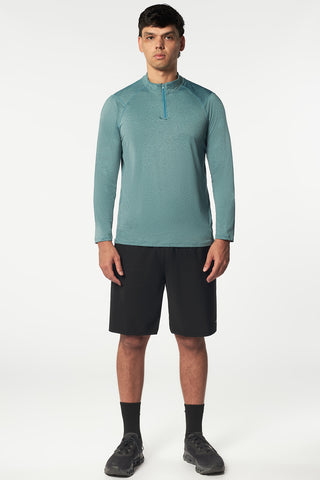 Pound Long Sleeve Top In Turqoise