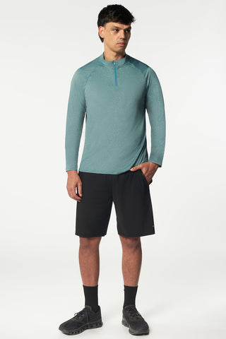 Pound Long Sleeve Top In Turqoise