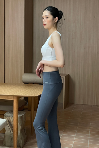 Ultracompress Flare Pants in Steel Blue