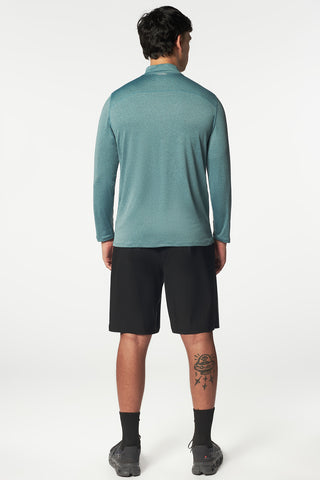 Pound Long Sleeve Top In Turqoise