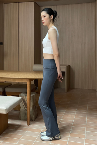 Ultracompress Flare Pants in Steel Blue