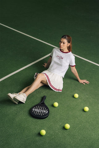 Le Club Cotton Tee Contrast in White