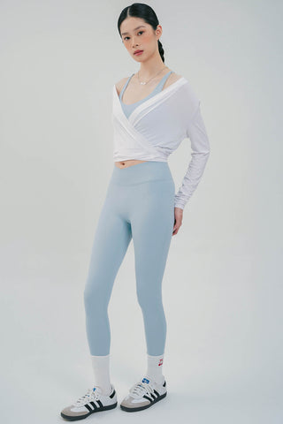 Alignment V-Waist Legging in Frosty Blue
