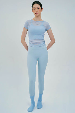 Alignment V-Waist Legging in Frosty Blue