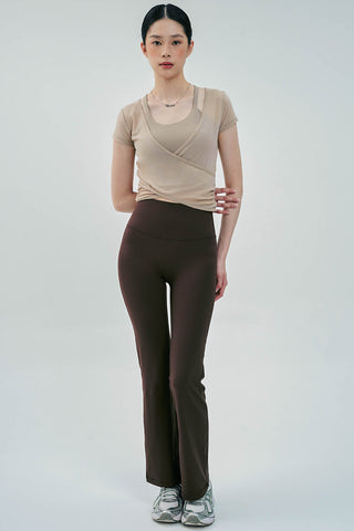 Performance Two Pieces Bra Top In Mocha (LAST PIECE)