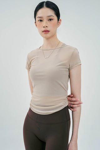 Performance Two Pieces Bra Top In Mocha (LAST PIECE)