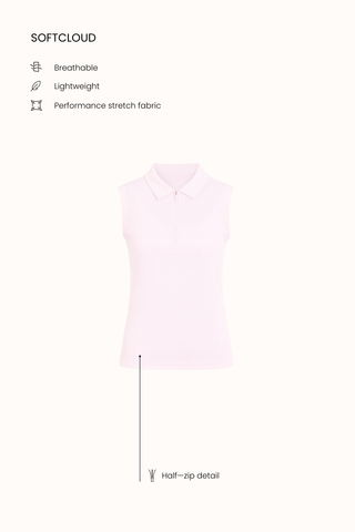 Acellete Polo Top in Blush