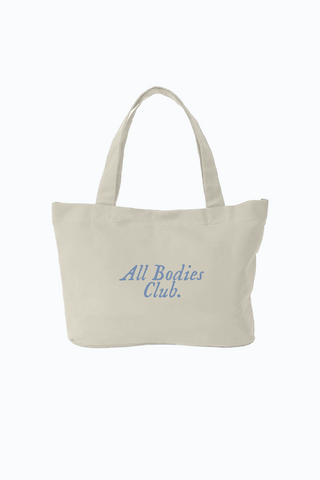 All Bodies Club Tote Bag In White