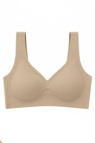 Coverage Support Bra in Nude