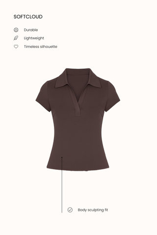 Baseline Polo Top in Navy