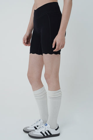 Evince Biker Short in Black (XS LEFT)