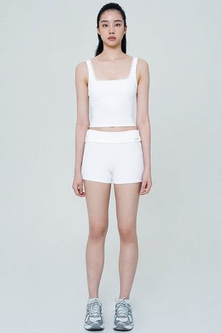 Lace Short in White (L,LAST PIECE)