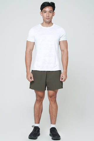 Camo Slimfit Shirt in White (LAST PIECE)
