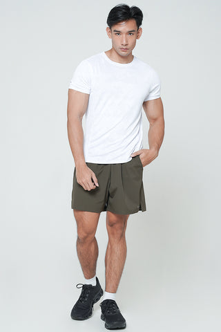 Camo Slimfit Shirt in White (LAST PIECE)