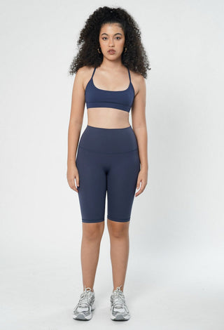Asana Biker Shorts in Navy