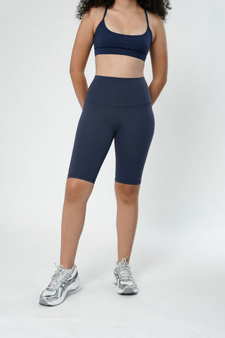 Asana Biker Shorts in Navy