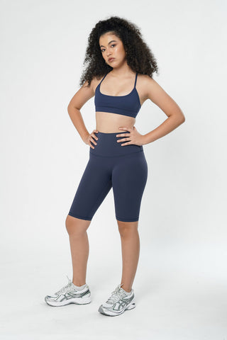 Asana Biker Shorts in Navy