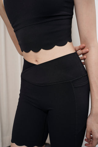 Evince Biker Short in Black (XS LEFT)