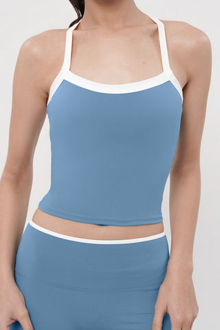 Beam Bra Tank in Ocean