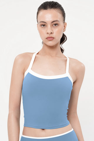 Beam Bra Tank in Ocean