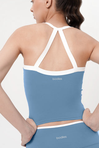 Beam Bra Tank in Ocean