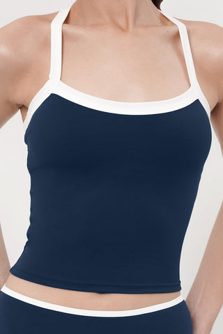 Beam Bra Tank in Marine