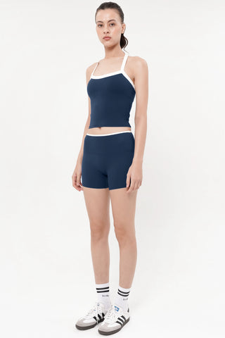 Beam Bra Tank in Marine