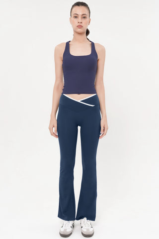 Thrive Flare Pants in Marine