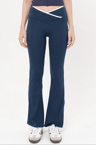 Thrive Flare Pants in Marine