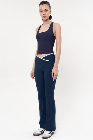 Thrive Flare Pants in Marine