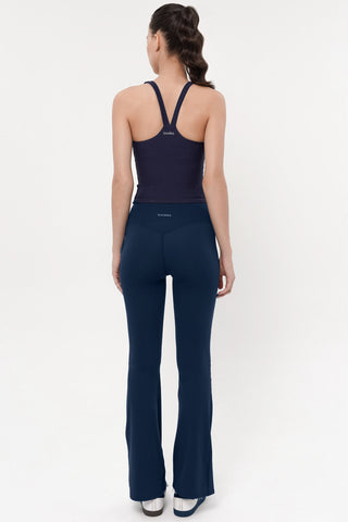Focus Ribbed Bra Top in Midnight Navy