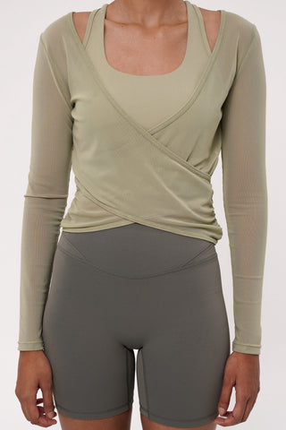 Veil Top in Matcha