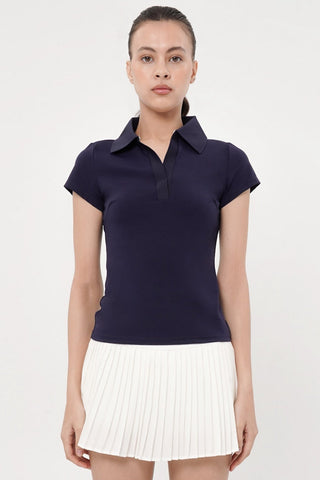 Baseline Polo Top in Navy