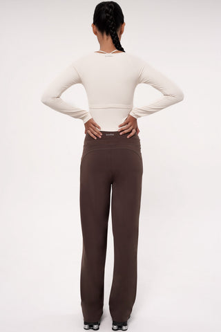 Nue Long Sleeve Bra Top in Ivory