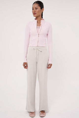 Form-Fit Cropped Jacket in Blossom