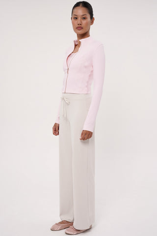 Form-Fit Cropped Jacket in Blossom