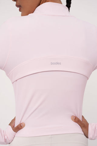 Form-Fit Cropped Jacket in Blossom