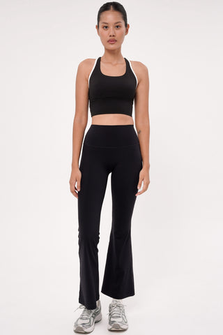 Lume Contrast Bra Top in Black