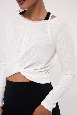 Dasha Long Sleeve Top in White