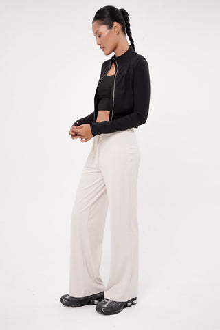 Form-Fit Cropped Jacket in Black