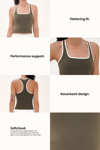 Boast Contrast Bra Top in Midnight Navy