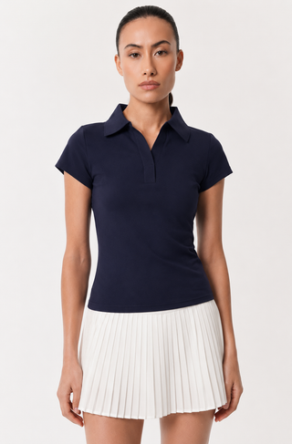Baseline Polo Top in Navy